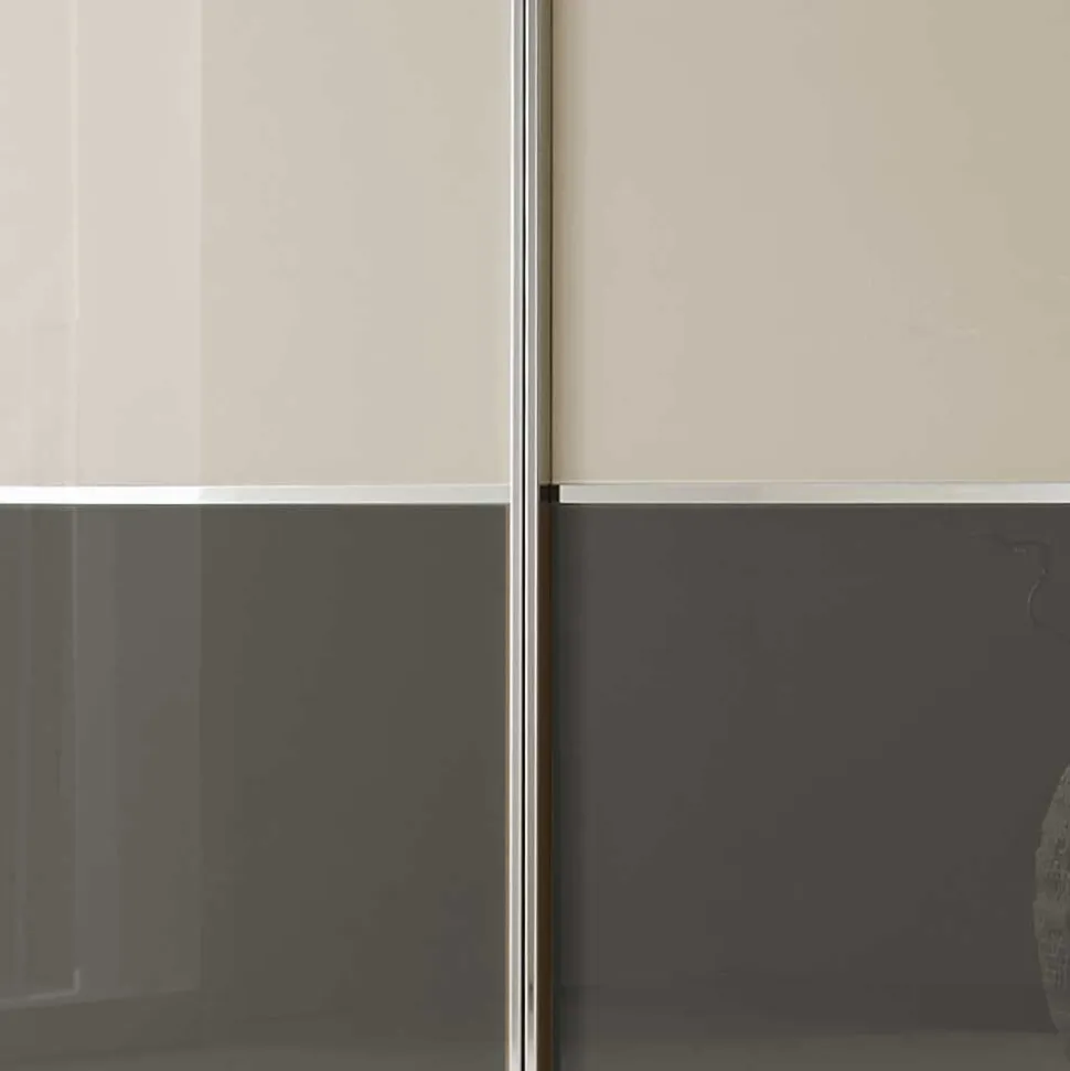 4-türiger Schwebetüren-Schrank mit Glas Front - Scolari