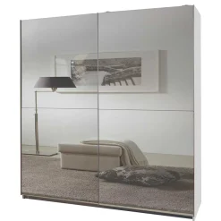 2-türiger Schwebetürenschrank mit Spiegelfront - Ashger