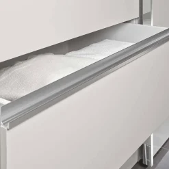 4-türiger Schwebetürenschrank in Weiß - Highlamp