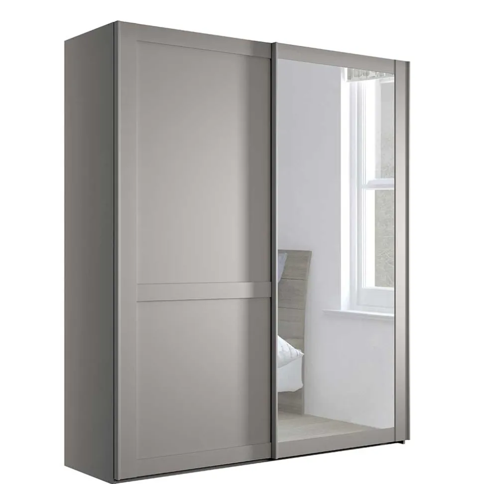 2-türiger Schwebetüren-Schrank mit Spiegel - Ridonna