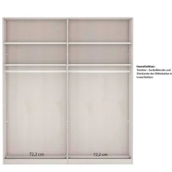 2-türiger Schwebetüren-Schrank mit Spiegel - Ridonna