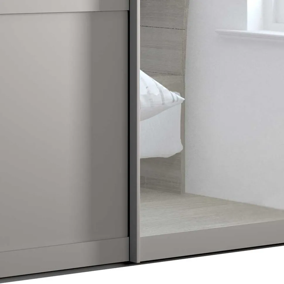 2-türiger Schwebetüren-Schrank mit Spiegel - Ridonna