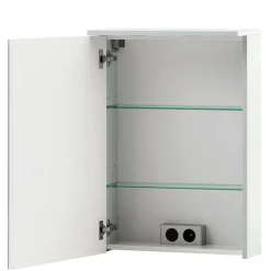 1-türiger Spiegelschrank fürs Bad in Weiß - Nuszaleva