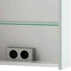 1-türiger Spiegelschrank fürs Bad in Weiß - Nuszaleva