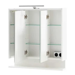 3-türiger Spiegelschrank mit Ablage - Asinaras