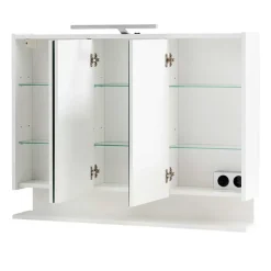 3-türiger Spiegelschrank mit Ablage - Asinaras