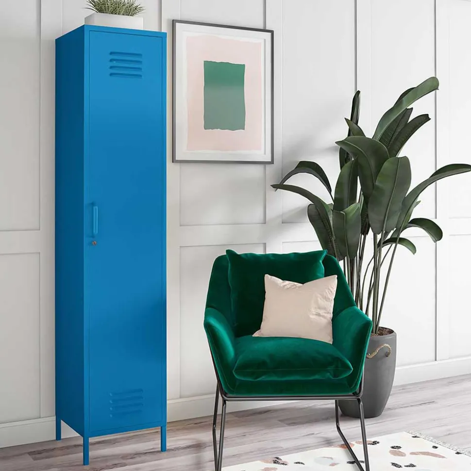 1-türiger Spindschrank in Blau - Datinel