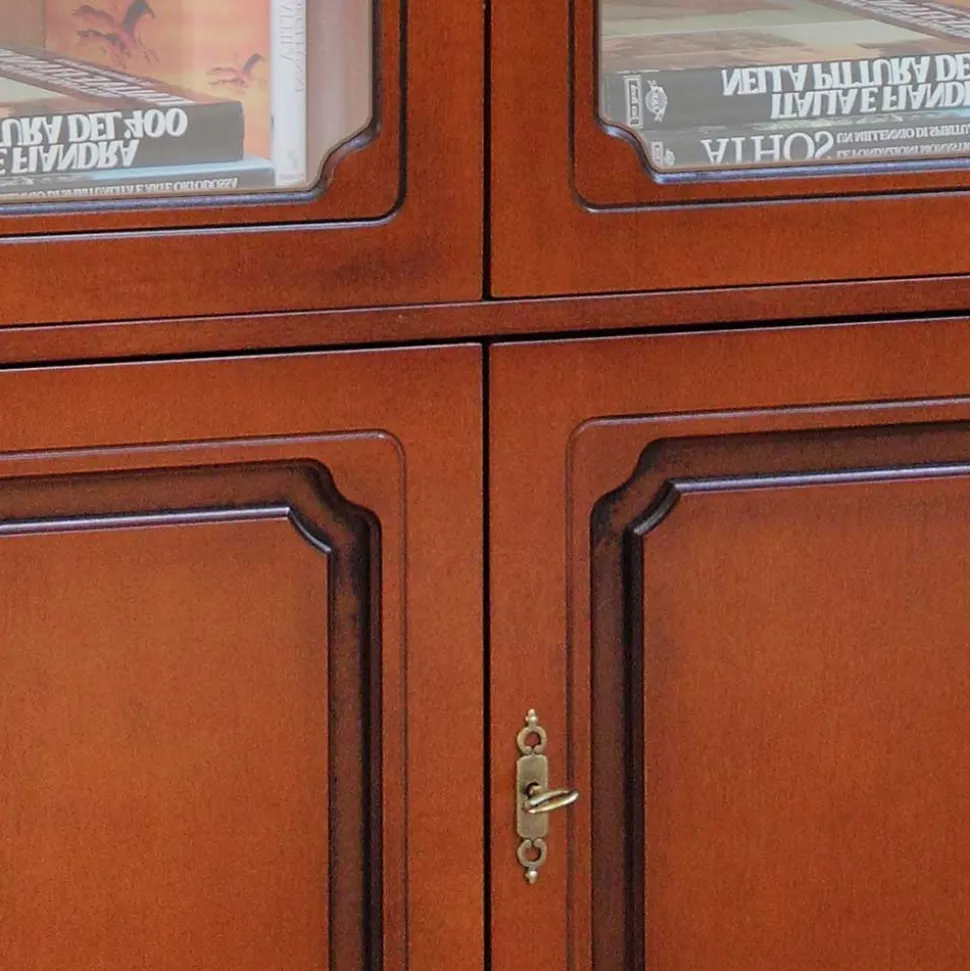 4-türiger Vitrinenschrank im klassischen Stil - Kimms