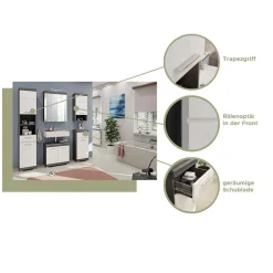 2-türiger Waschbeckenunterschrank 60x56x34 cm - Nancys