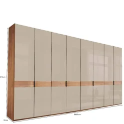8-türiger XXL-Kleiderschrank in Erle - Angelina