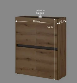 4-türiges Highboard modern - Colomania