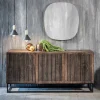 3-türiges Holz Sideboard mit Bügelgestell - Lyrica