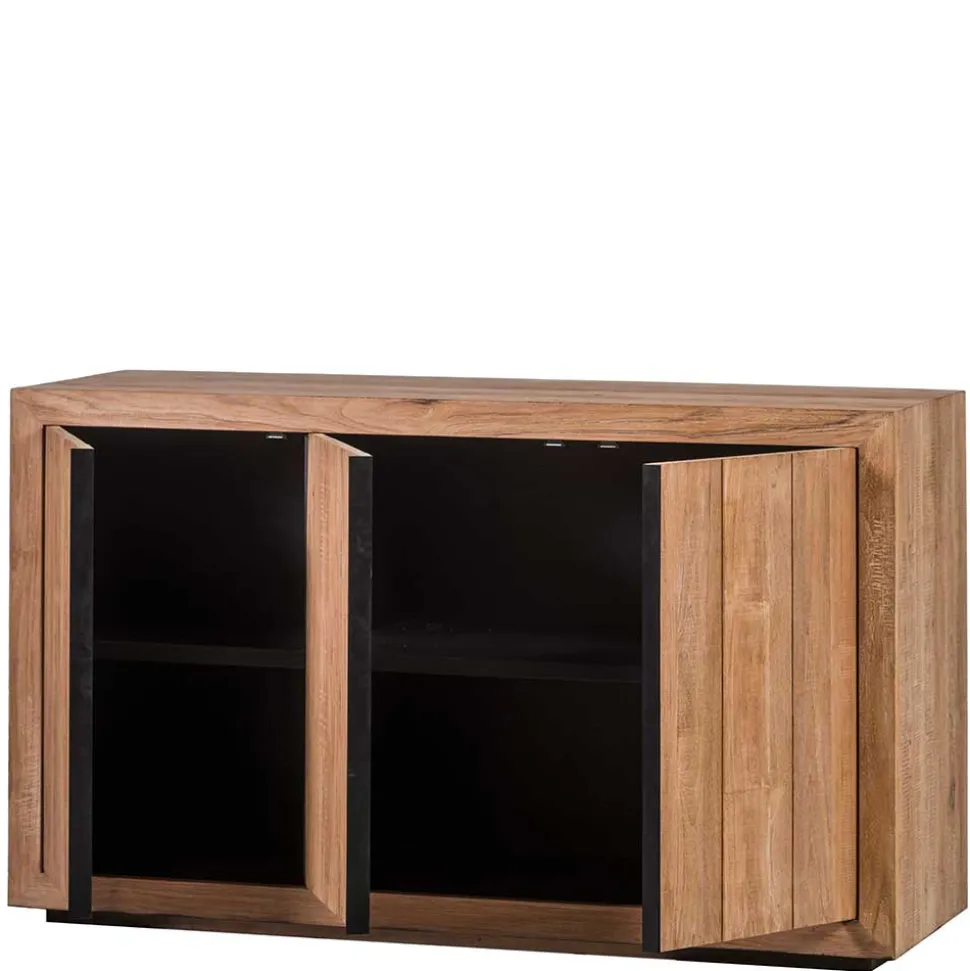3-türiges Sideboard aus Teak Massivholz - Myons