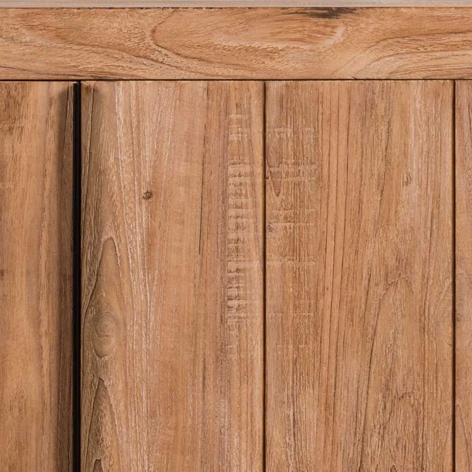 3-türiges Sideboard aus Teak Massivholz - Myons