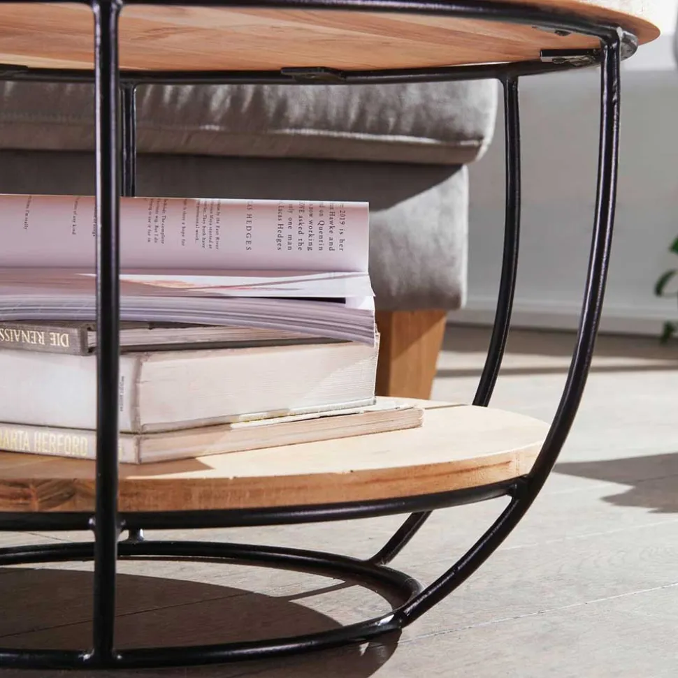 Trommelform Couchtisch mit offenem Gestell - Mojito