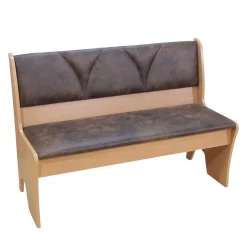 Truhenbank für 2 Personen Zecos in Vintage Braun