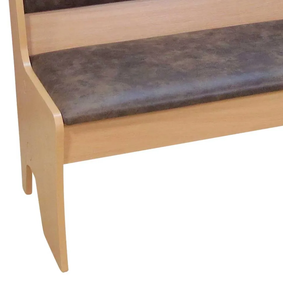 Truhenbank für 2 Personen Zecos in Vintage Braun