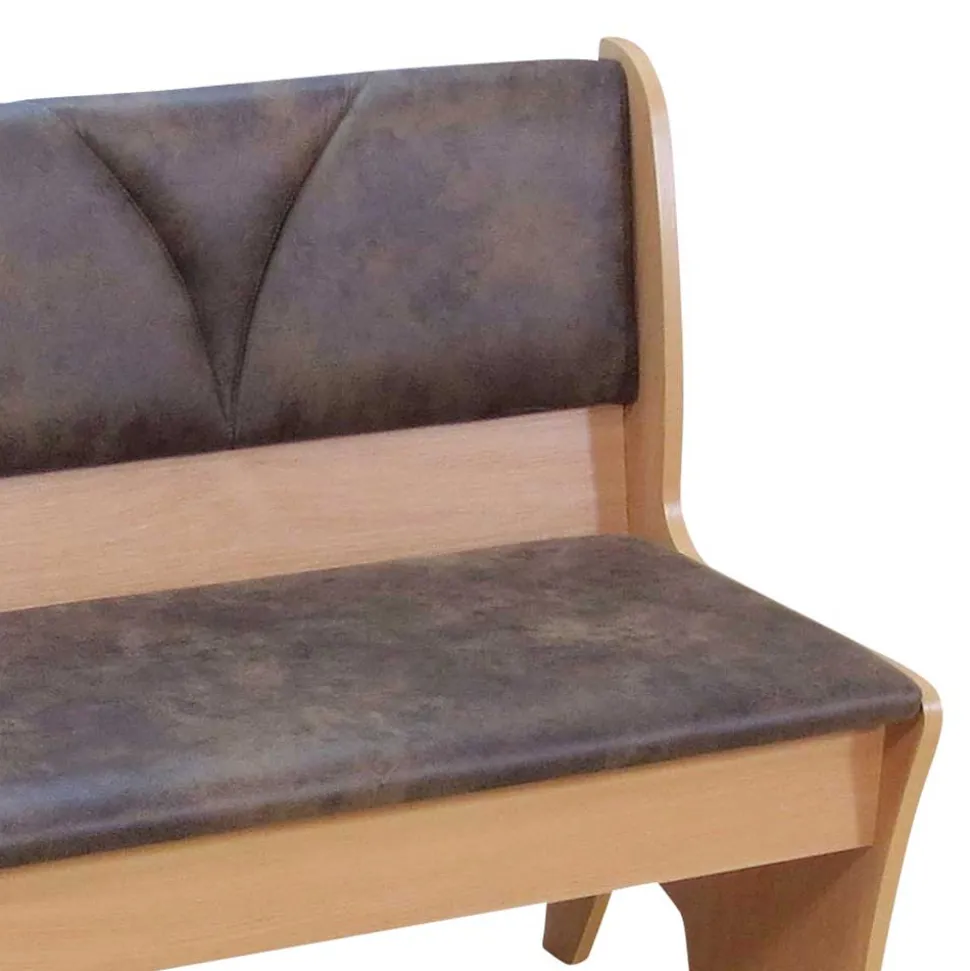 Truhenbank für 2 Personen Zecos in Vintage Braun