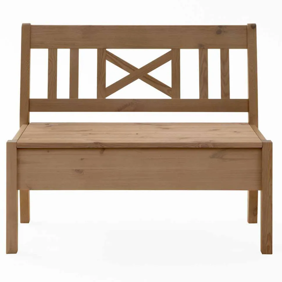 Truhenbank Giurgia aus Kiefer massiv