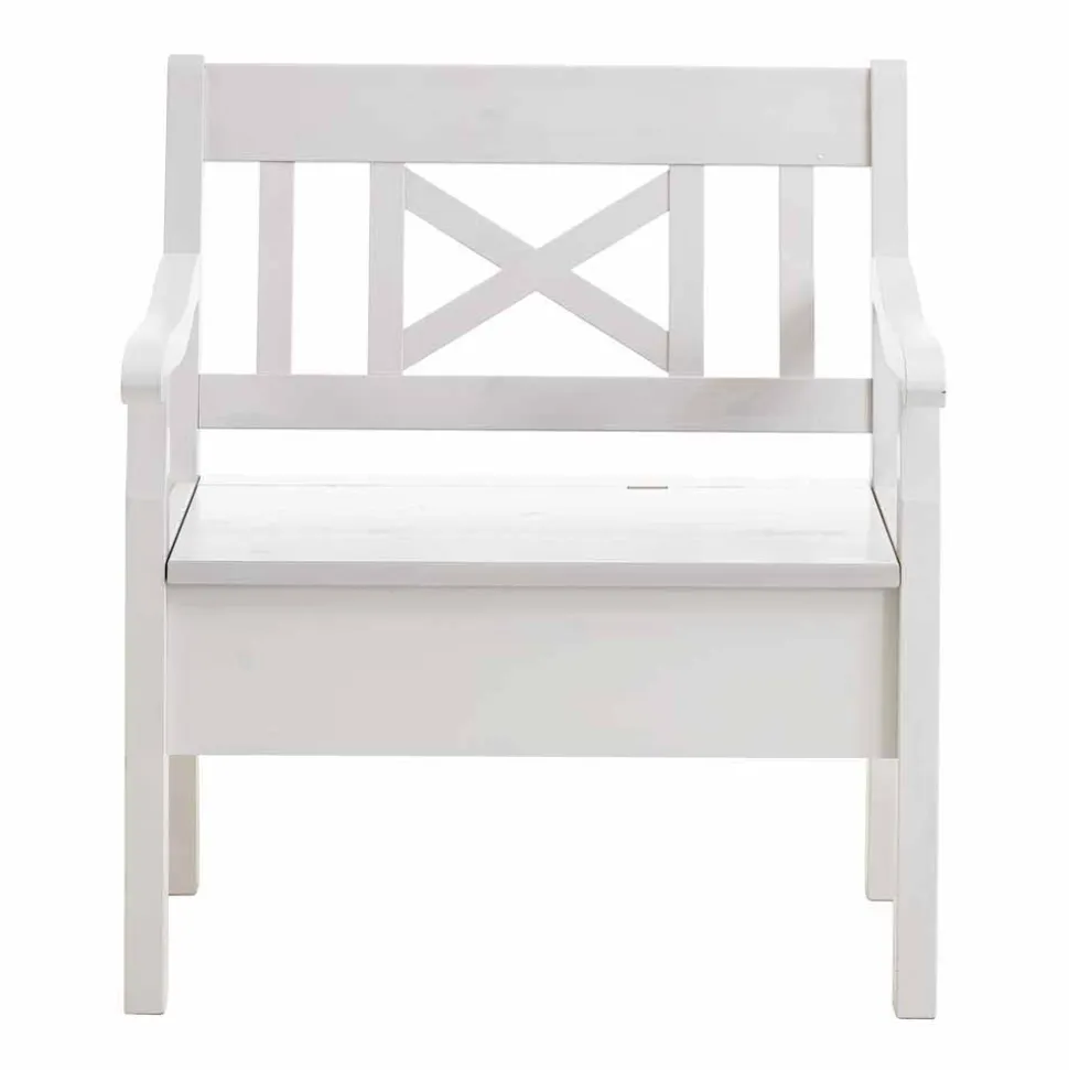 Truhenbank Onesti in Weiß