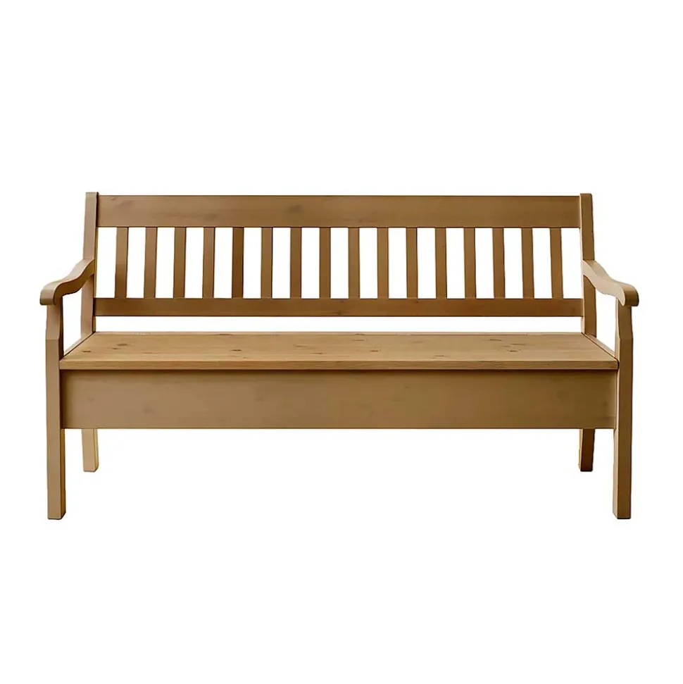 Truhenbank Ribardo aus Kiefer massiv