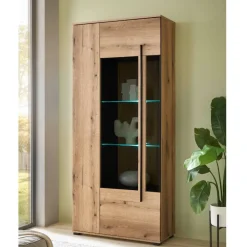 TV Anbauwand in Eiche - Brocus (vierteilig)