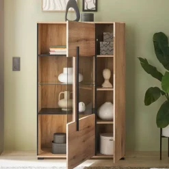 TV Anbauwand in Eiche - Brocus (vierteilig)