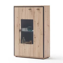 TV Anbauwand in Eicheoptik - Nikdus (vierteilig)