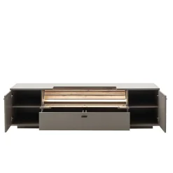 TV Anbauwand Möbel in Grau - Teorina (dreiteilig)