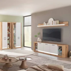 TV Anbauwand Set - Adejano (vierteilig)