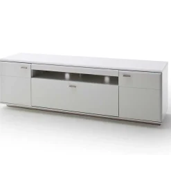 TV Anbauwand Set in Weiß - Hazime (dreiteilig)