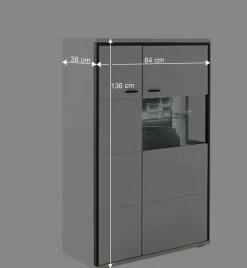 TV Anbauwand-Möbel als Set - Loazin (dreiteilig)