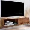 TV Board für die Wandmontage aus Massivholz - Vanskupa