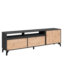 TV Board in Wildeiche & Anthrazit - Kiss