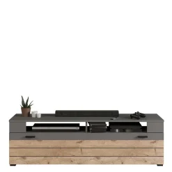 TV Board in Wildeiche NB & Grau - Scarlett