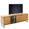 TV Board mit Glastür & Tür & zwei Schubladen - Flacona