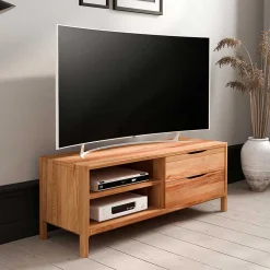 TV Board mit zwei Fächern und zwei Schubladen - Lana