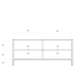 TV Board mit zwei Türen - Laida