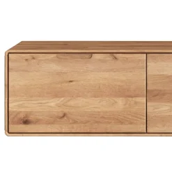 TV Hänge-Lowboard aus Wildeiche Massivholz - Holiday