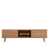 TV Kommode in Eiche Bianco massiv - Bakaras
