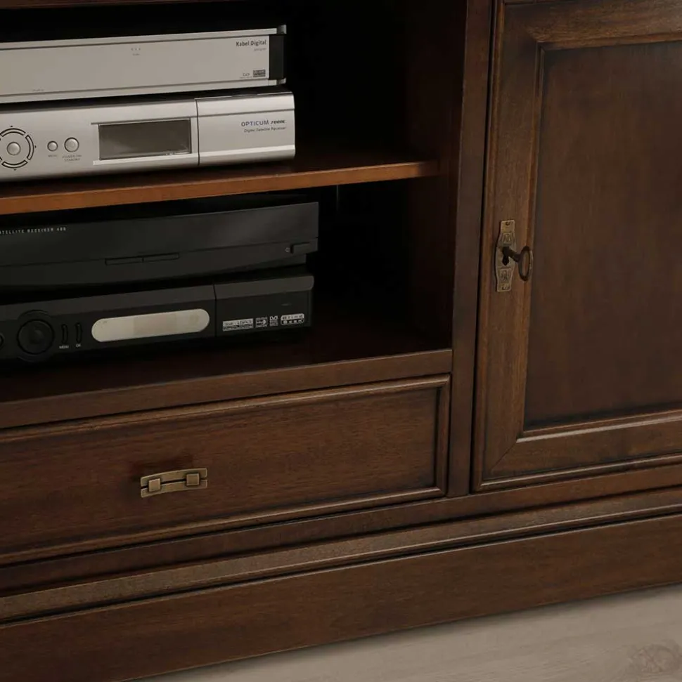 TV Kommode in Walnussfarben Antik - Istefanio