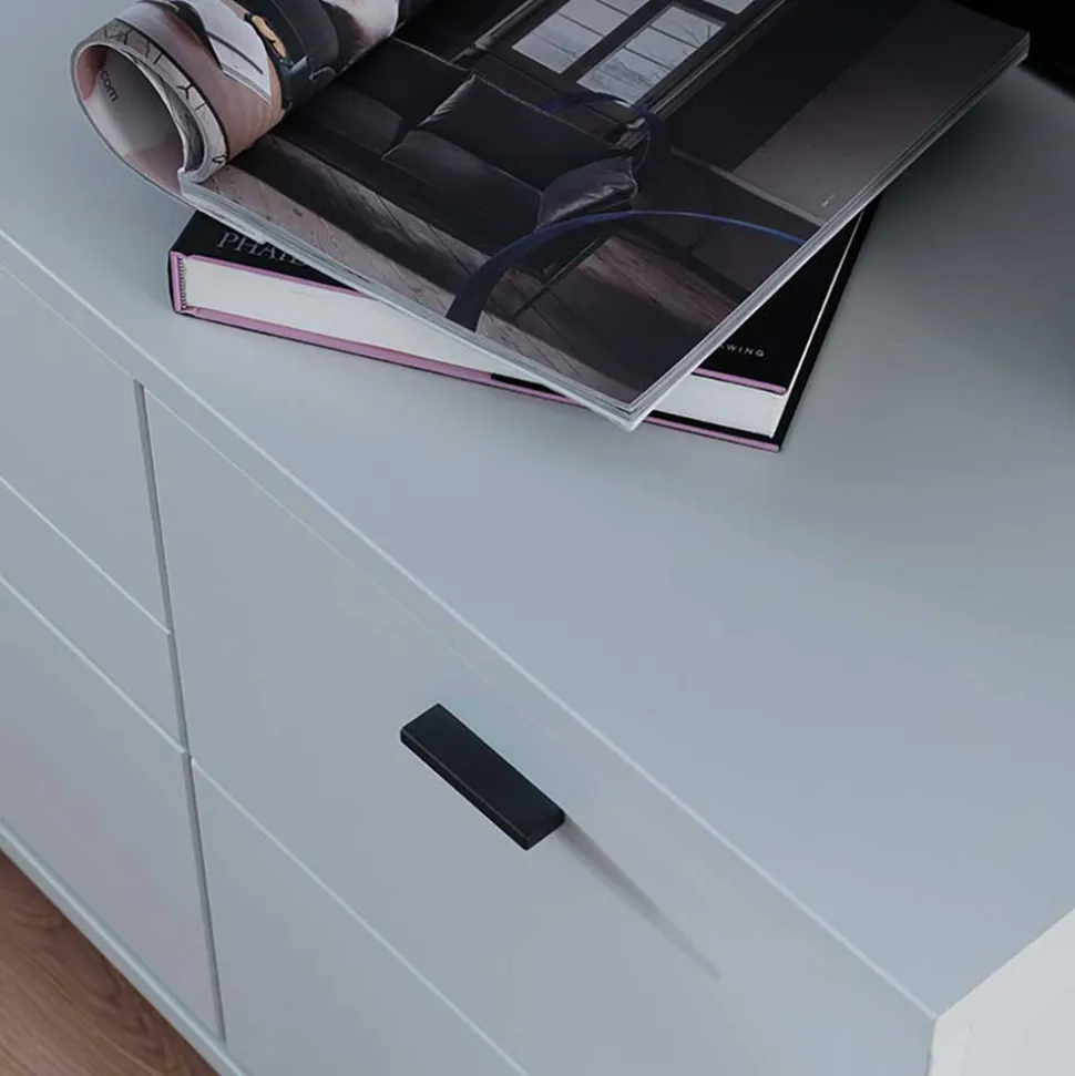 TV Lowboard & Vitrine & Wandboard Set - Apulco (dreiteilig)