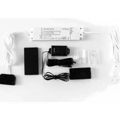 TV Lowboard & Vitrine & Wandboard Set - Apulco (dreiteilig)