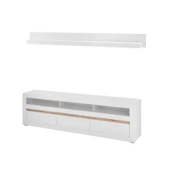TV Lowboard & Wandboard Set - Ilana (zweiteilig)