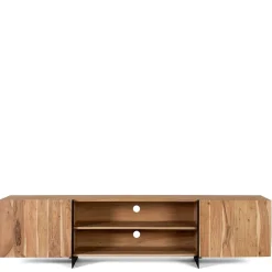 TV Lowboard aus Akazienholz und Metall - Bastima