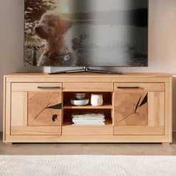 TV Lowboard aus geöltem Kernbuche Holz - Sarosca