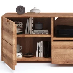 TV Lowboard aus Massivholz Wildeiche - Holiday