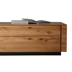 TV Lowboard aus Wildeiche mit Metallgriffen - Dump