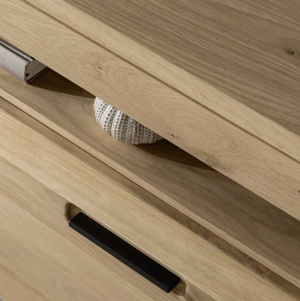 TV Lowboard in Asteiche Hell - Jevedaz