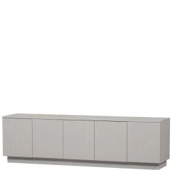 TV Lowboard in Hellgrau lackiert - Lucaz